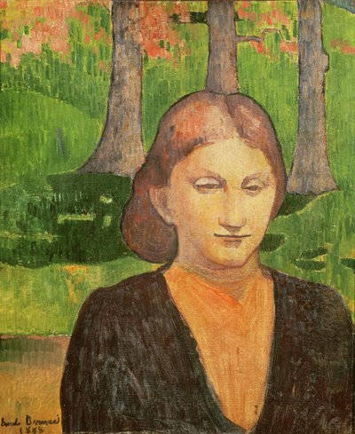 Porträt meiner Schwester Madeleine, 1888 von Emile Bernard